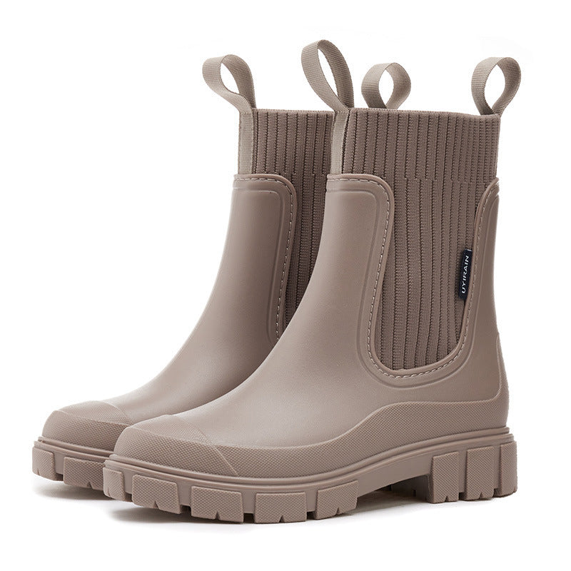 Zaria Women's Rain Boots – Lightweight Waterproof with Non-Slip Sole