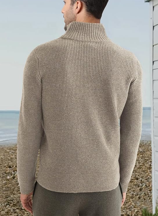 Trenton Pull Homme – Demi-Zip Moderne & Confortable au Style Italien Élégant