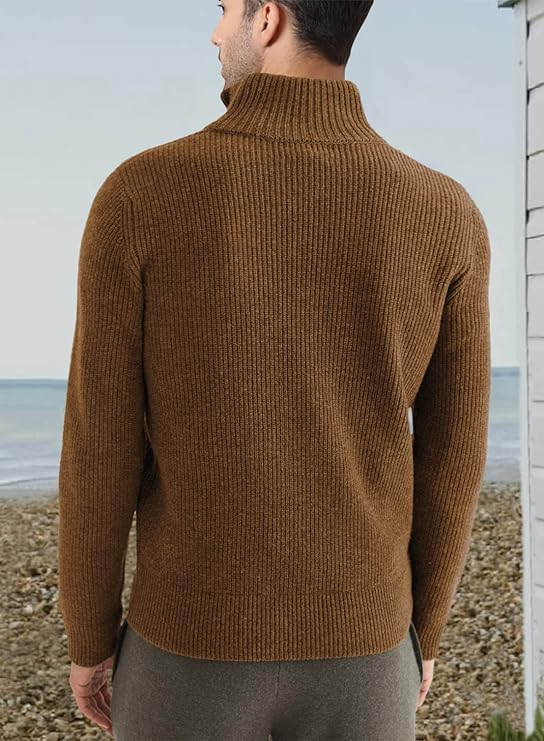 Trenton Pull Homme – Demi-Zip Moderne & Confortable au Style Italien Élégant