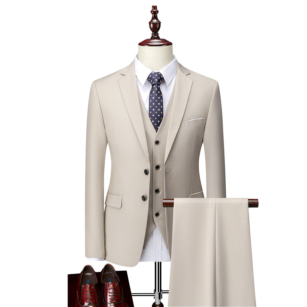 Fato David Homem – Fato Elegante de 3 Peças, Respirável e Confortável para Casamentos e Negócios