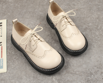 Liza Sapatos Mulher – Estilo Oxford Richelieu Elegantes com Detalhes Brogue e Conforto