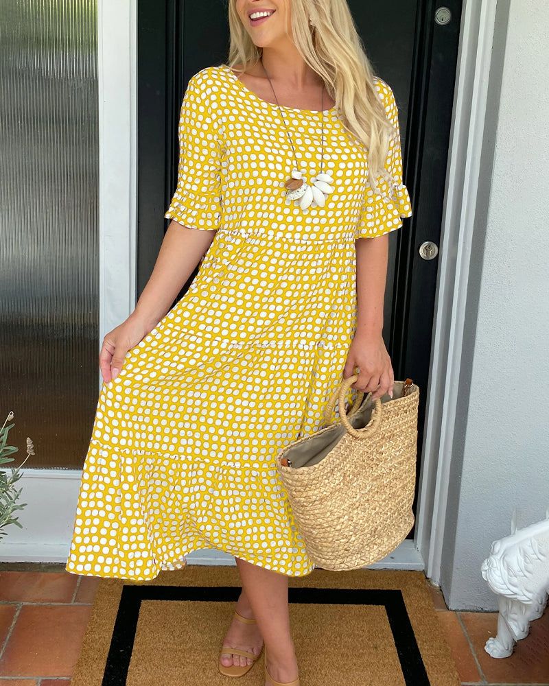 Kim Vestido de Verano Elegante Mujer – Corte Clásico y Silueta Favorecedora para Toda Ocasión