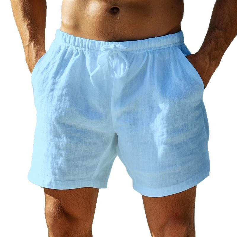 Maélan Men’s Shorts 100% Cotton – Lightweight, Breathable, Straight-Cut Mid-Thigh Shorts