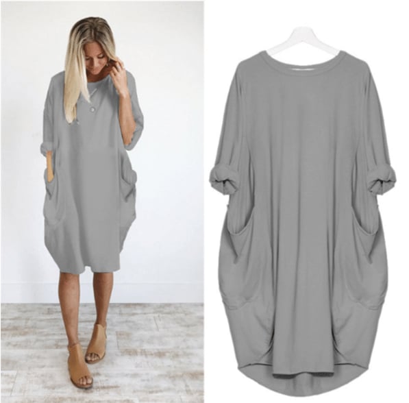 Delaney Robe d'Été Femme – Tissu Léger, Coupe Ample & Col Rond Chic