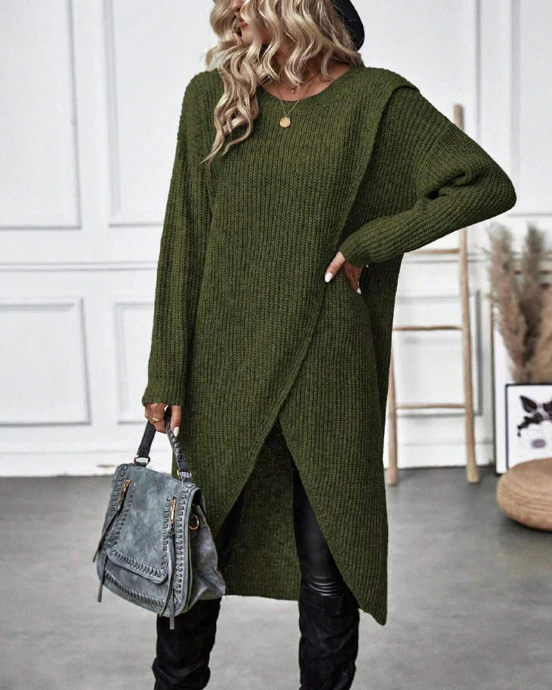 Sylvia Women's Sweater – Long Elegant & Comfortable Sweater with Timeless Style for Winter