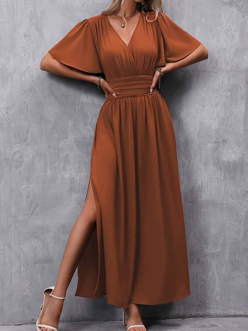 Venice Dámsky Elegantný Župan – Volánový Golier a Riasený Pás pre Štýlový Ženský Look