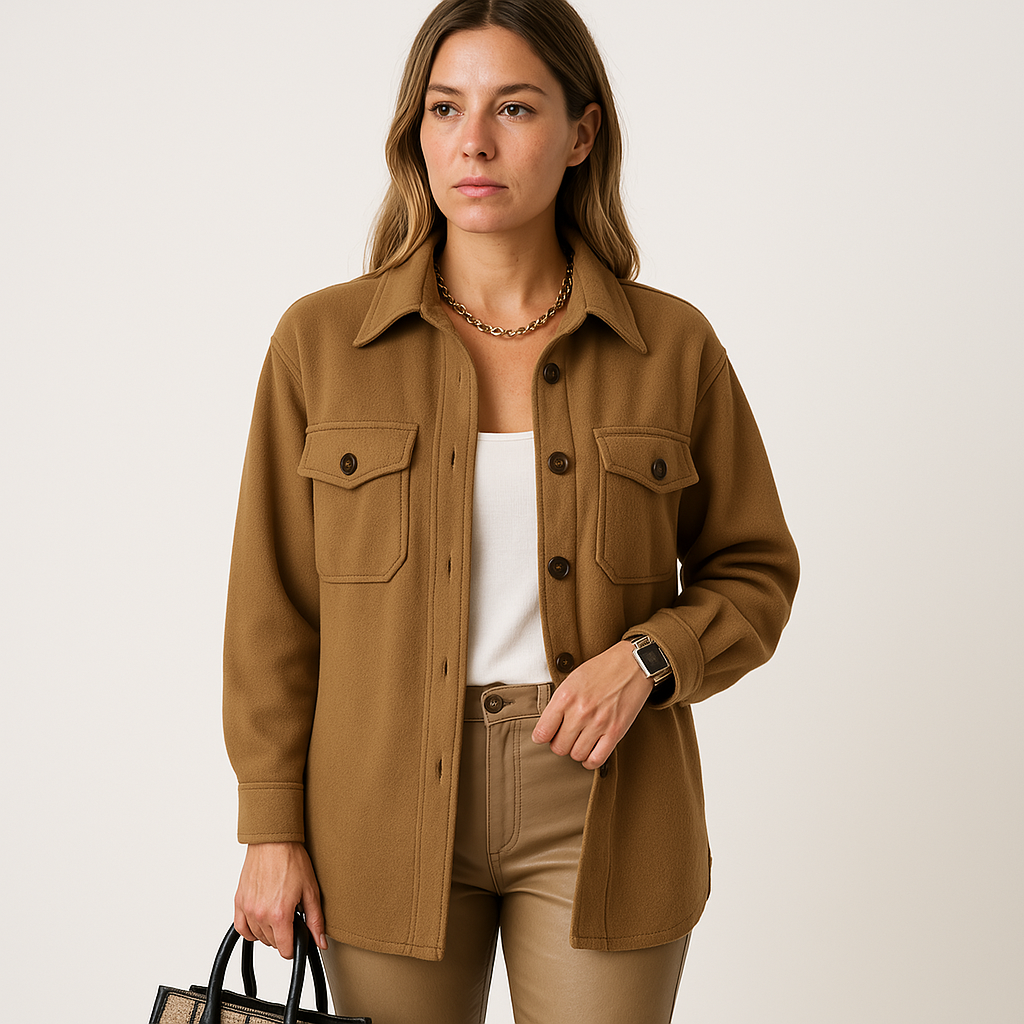 Kayleigh Naisten Ylisuuri Suora Beige Yöpaita, Tyylikäs ja Rentoon Käyttöön