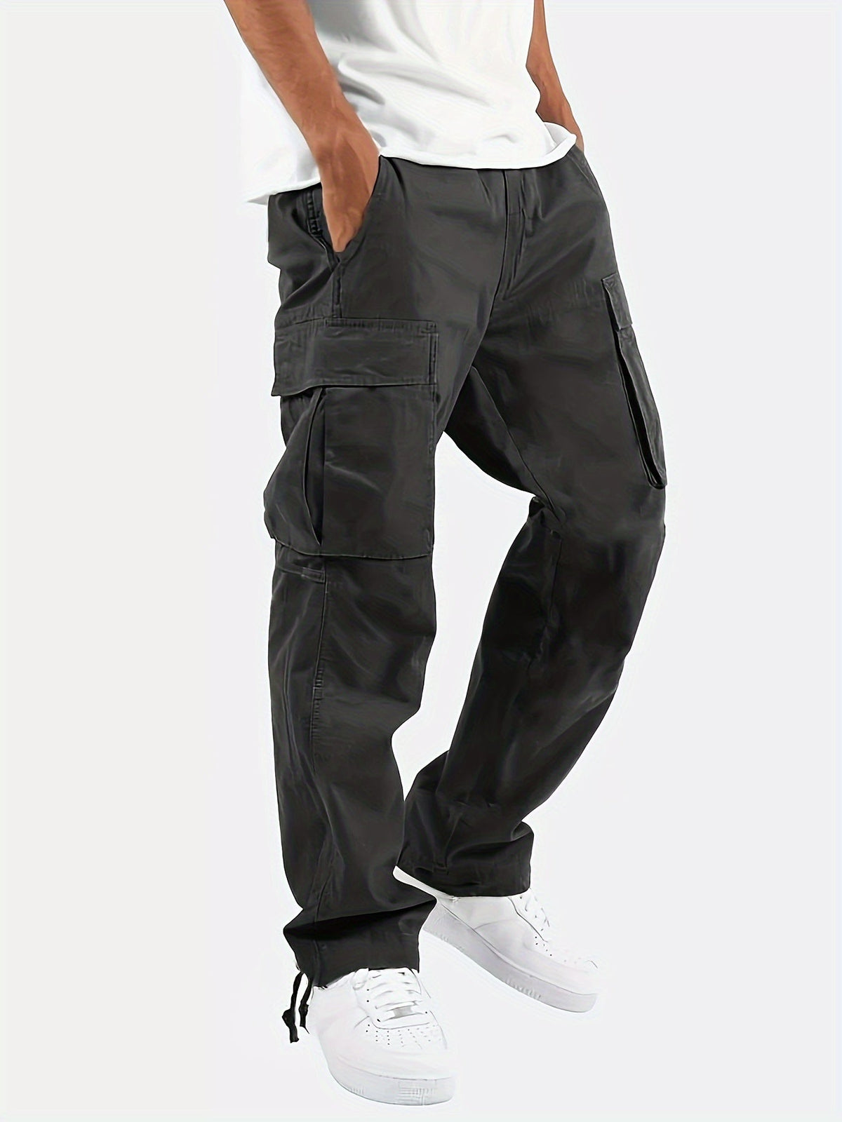 Tristan Men's Cargo Pants – Relaxed Fit Cotton with Spacious Pockets & Modern Style