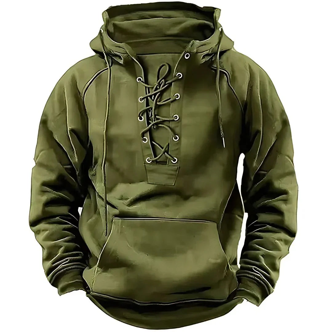 Tryphon Hoodie Homme – Mikina s tkaničkami v retro moderním stylu & pohodlná pro každodenní nošení