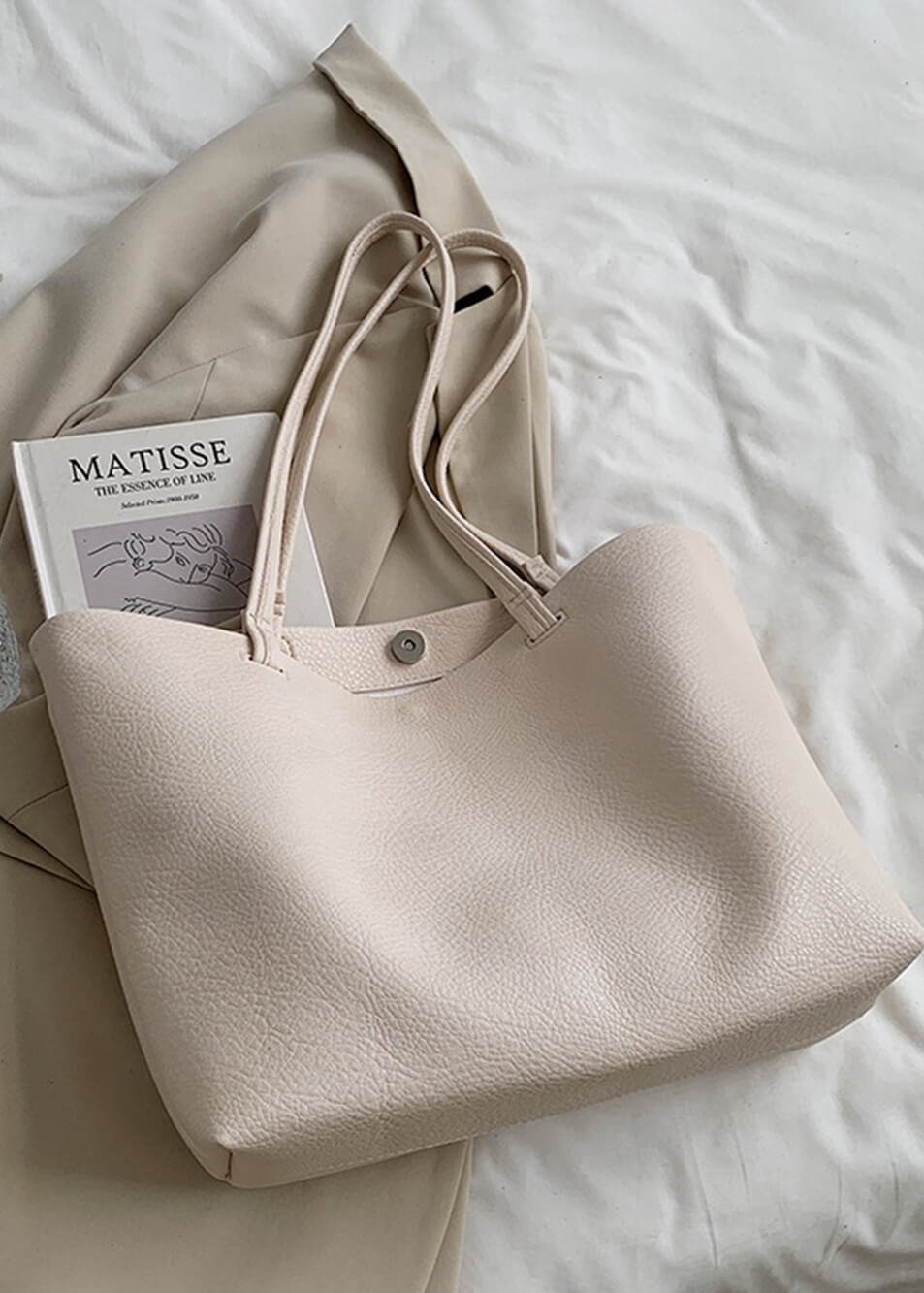 Reyna Sac Cabas Femme – Design Minimaliste Spacieux en Simili-Cuir Durable