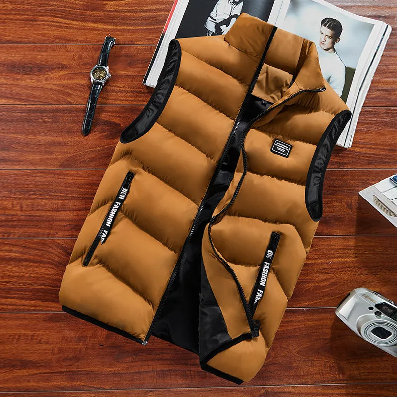 Clarence Gewatteerd Heren Gilet – Mouwloos, Thermische Isolatie & Ritssluiting