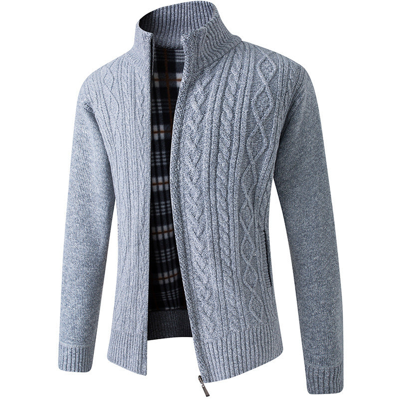 Jeffery Pull Homme en Velours Tricoté – Tissu Luxueux et Doux au Style Moderne Élégan