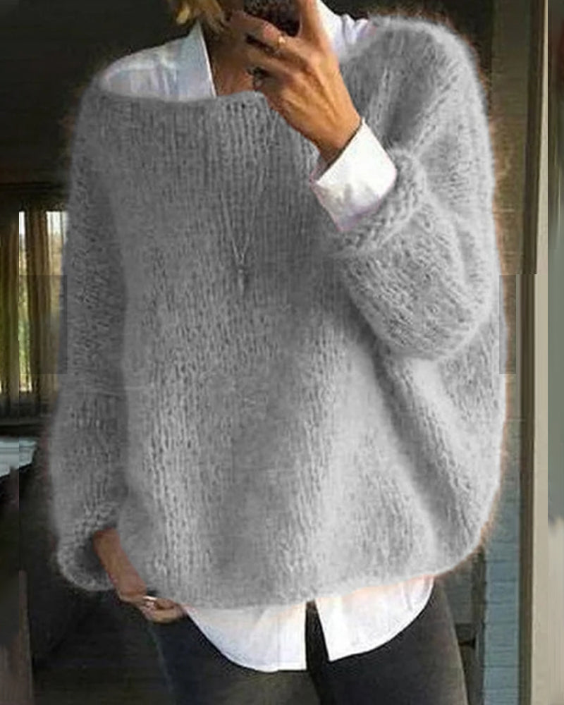 Abigail Pull Femme – Pull en Tricot Doux à Manches Longues & Coupe Confortable pour l’Hiver