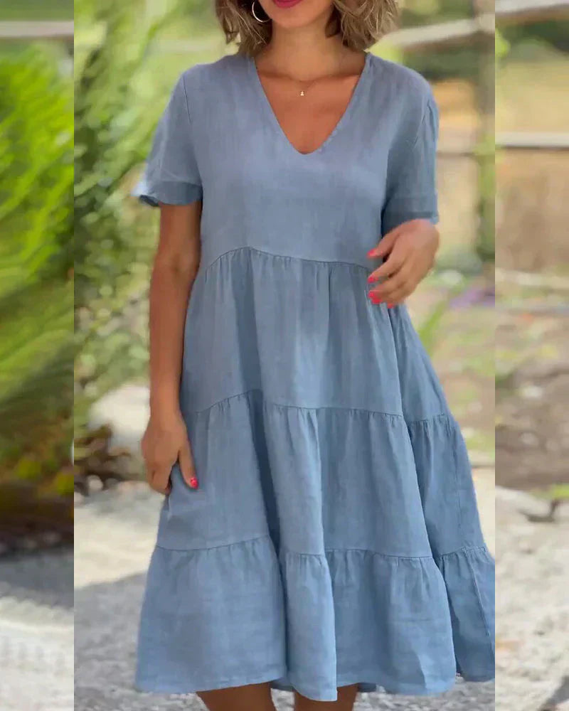 Vestido de Cocktail Feminino Desarae – Vestido Midi com Ombros Descobertos e Silhueta Elegante para Ocasiões Especiais