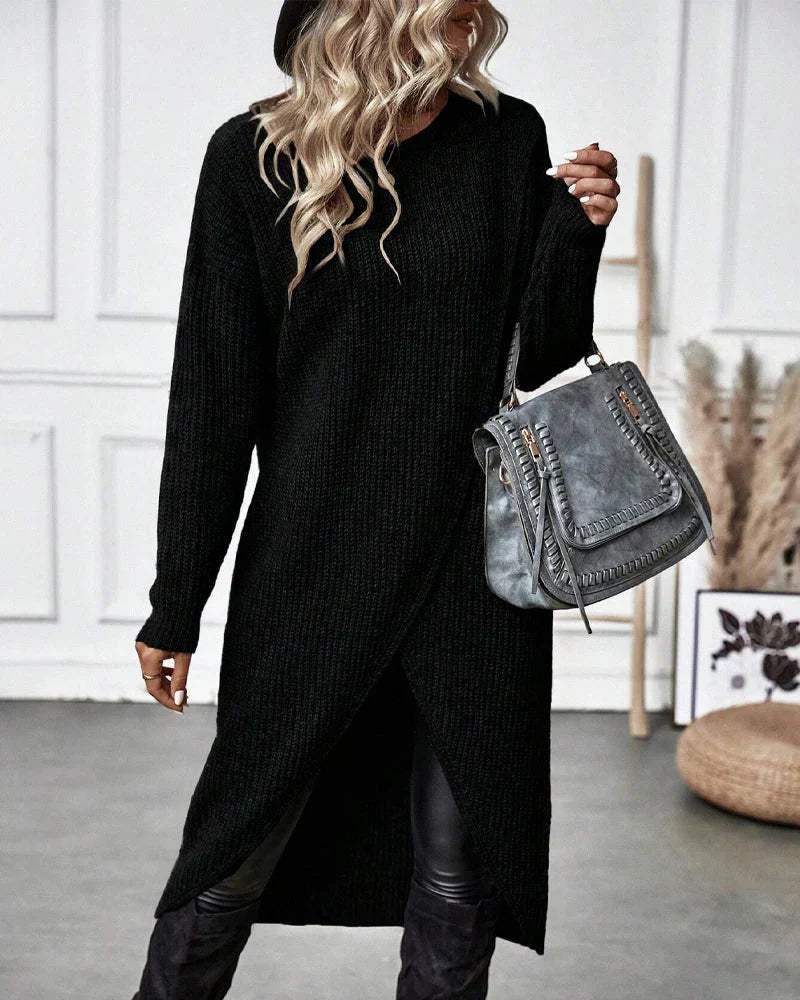 Sylvia Women's Sweater – Long Elegant & Comfortable Sweater with Timeless Style for Winter