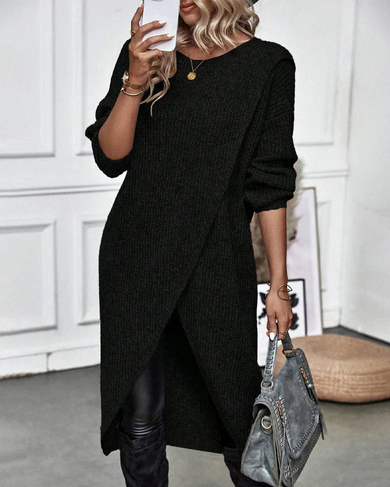 Sylvia Women's Sweater – Long Elegant & Comfortable Sweater with Timeless Style for Winter