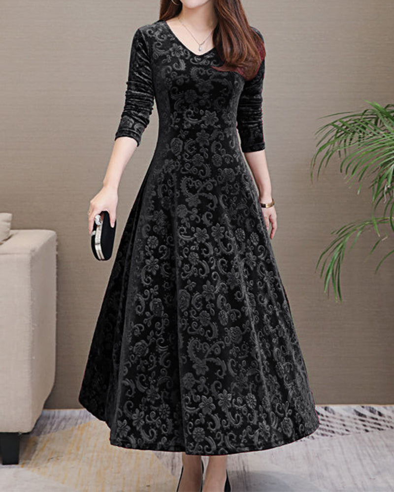Margaret Robe Femme – Elegant A-line Dress with Feminine Cut for Festive Occasions