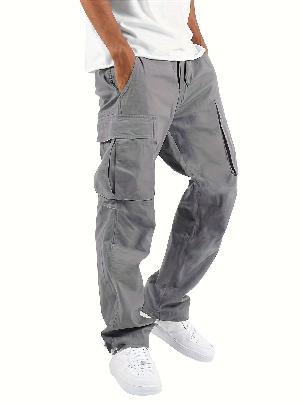 Tristan Men's Cargo Pants – Relaxed Fit Cotton with Spacious Pockets & Modern Style