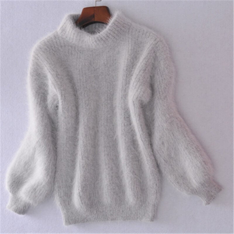 Emilie Pull Femme – Pull en Laine Tricoté Lâche Confortable & Élégant au Style Moderne