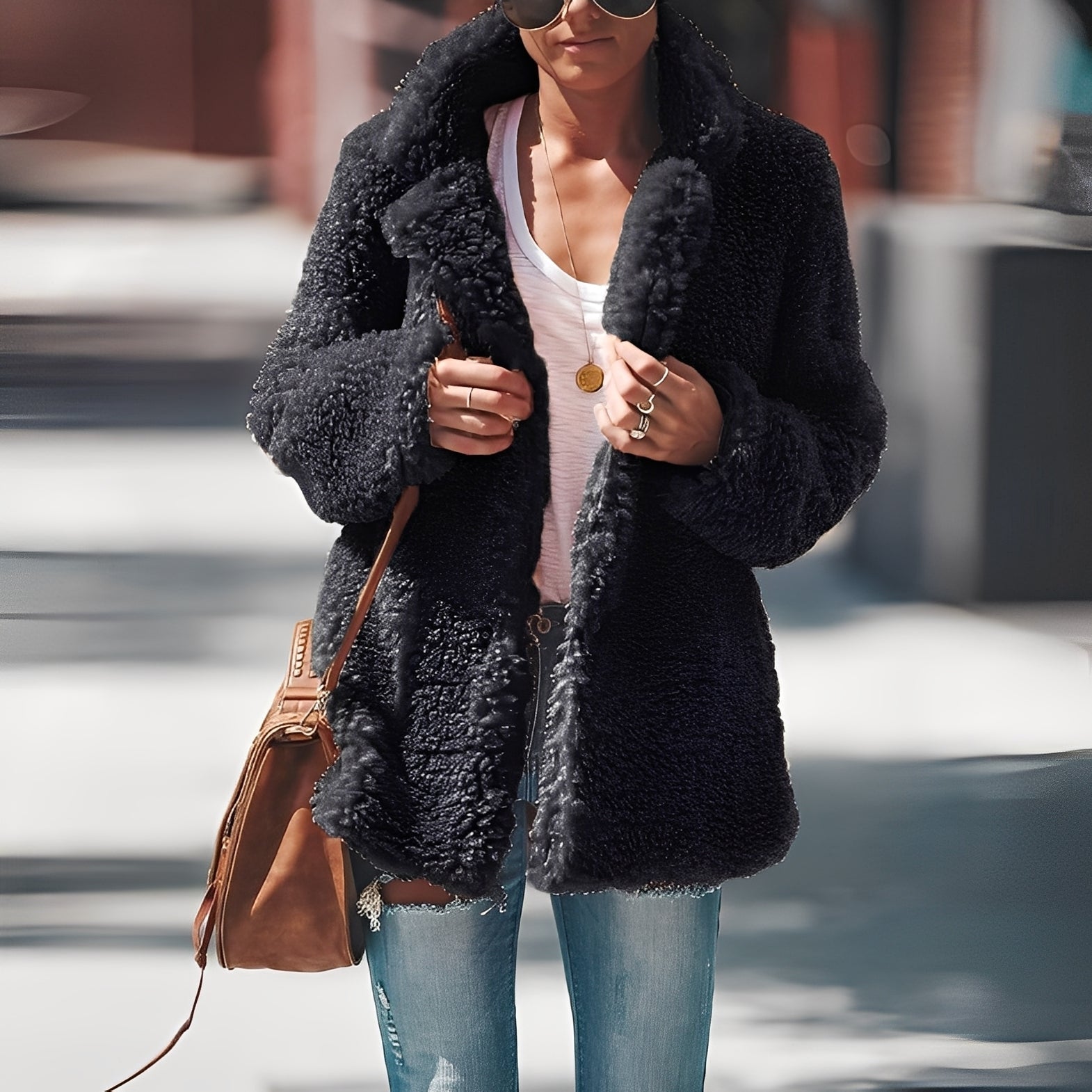Anastasia Veste Polaire Femme – Chaqueta Caliente de Forro Polar Grueso con Corte Moderno Invierno