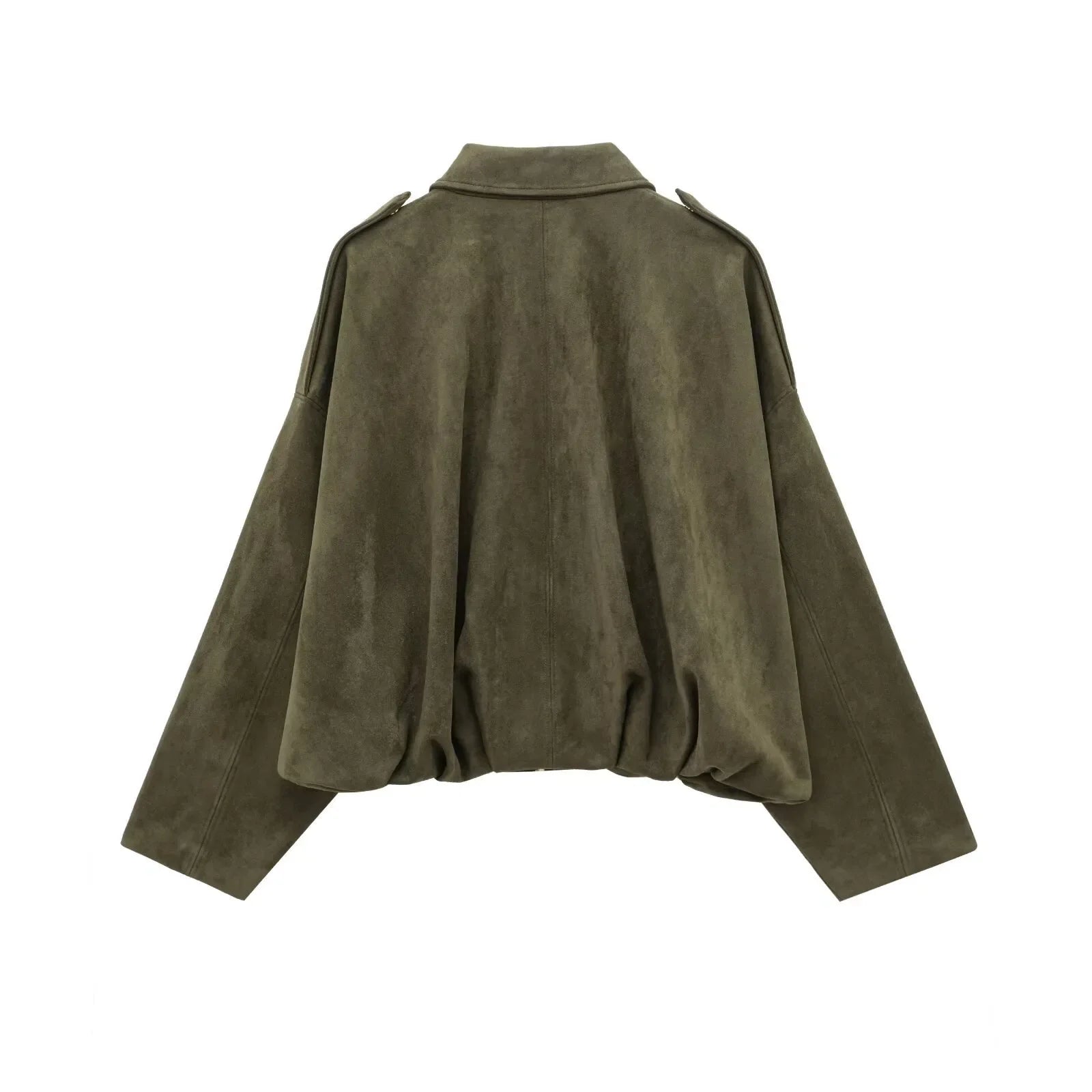 Kurtka damska zamszowa Isla – elegancka, oversize'owa kurtka o nowoczesnym kroju i miękkim komforcie