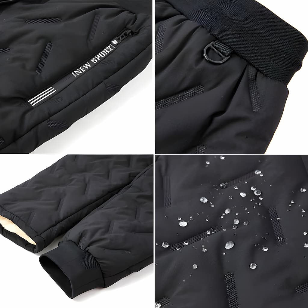 Leila Pantalon Termic Femei – Jogging de Iarnă Impermeabil din Polar Moale cu Buzunare