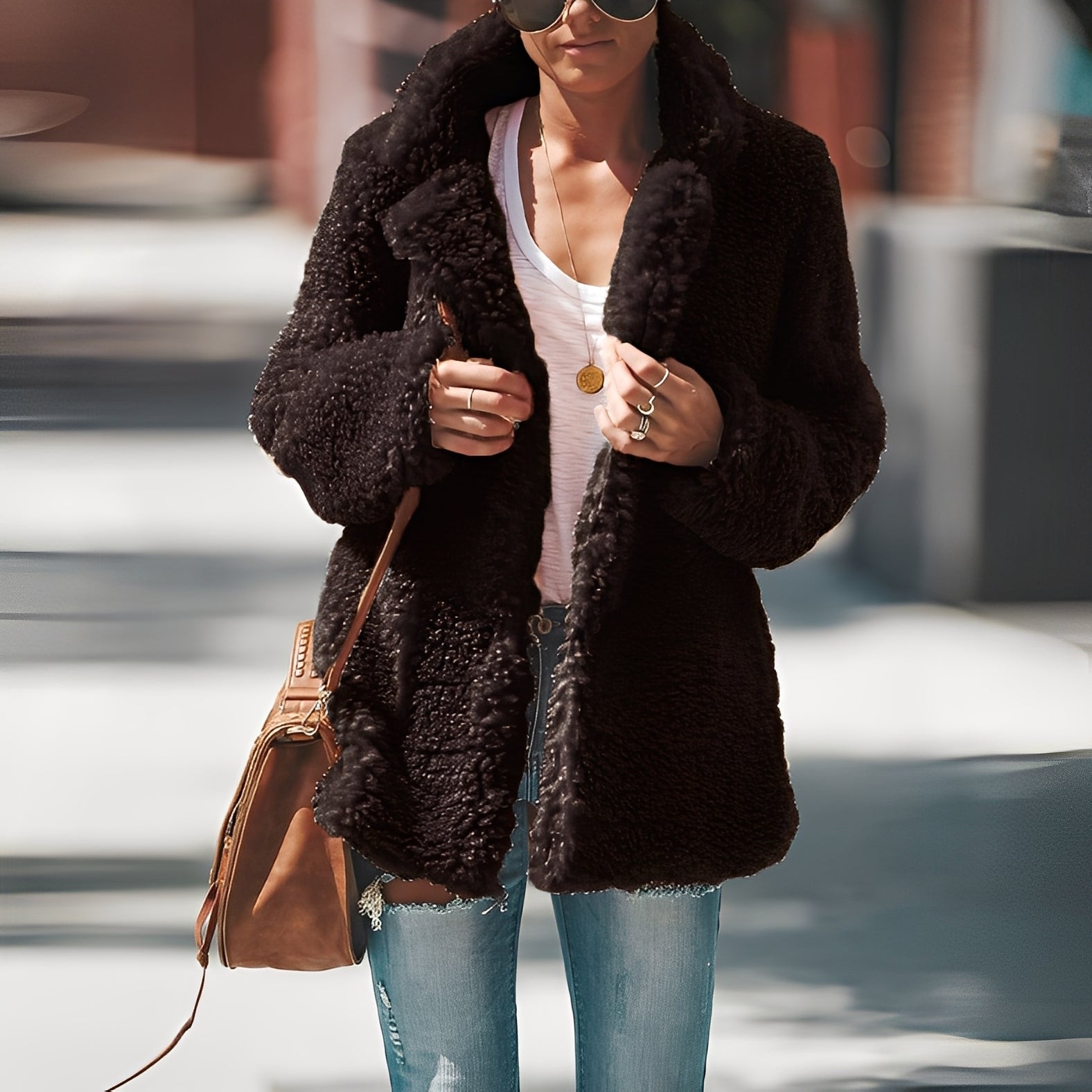 Anastasia Veste Polaire Femme – Chaqueta Caliente de Forro Polar Grueso con Corte Moderno Invierno