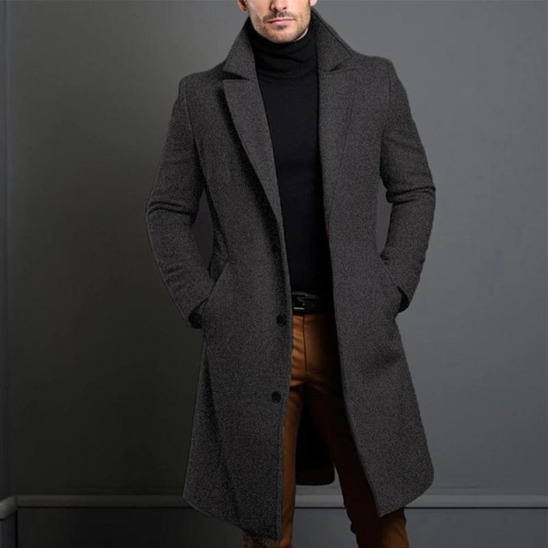 William Manteau en Laine pour Homme – Coupe Classique avec Tissu Chaud et Durable & Design Intemporel