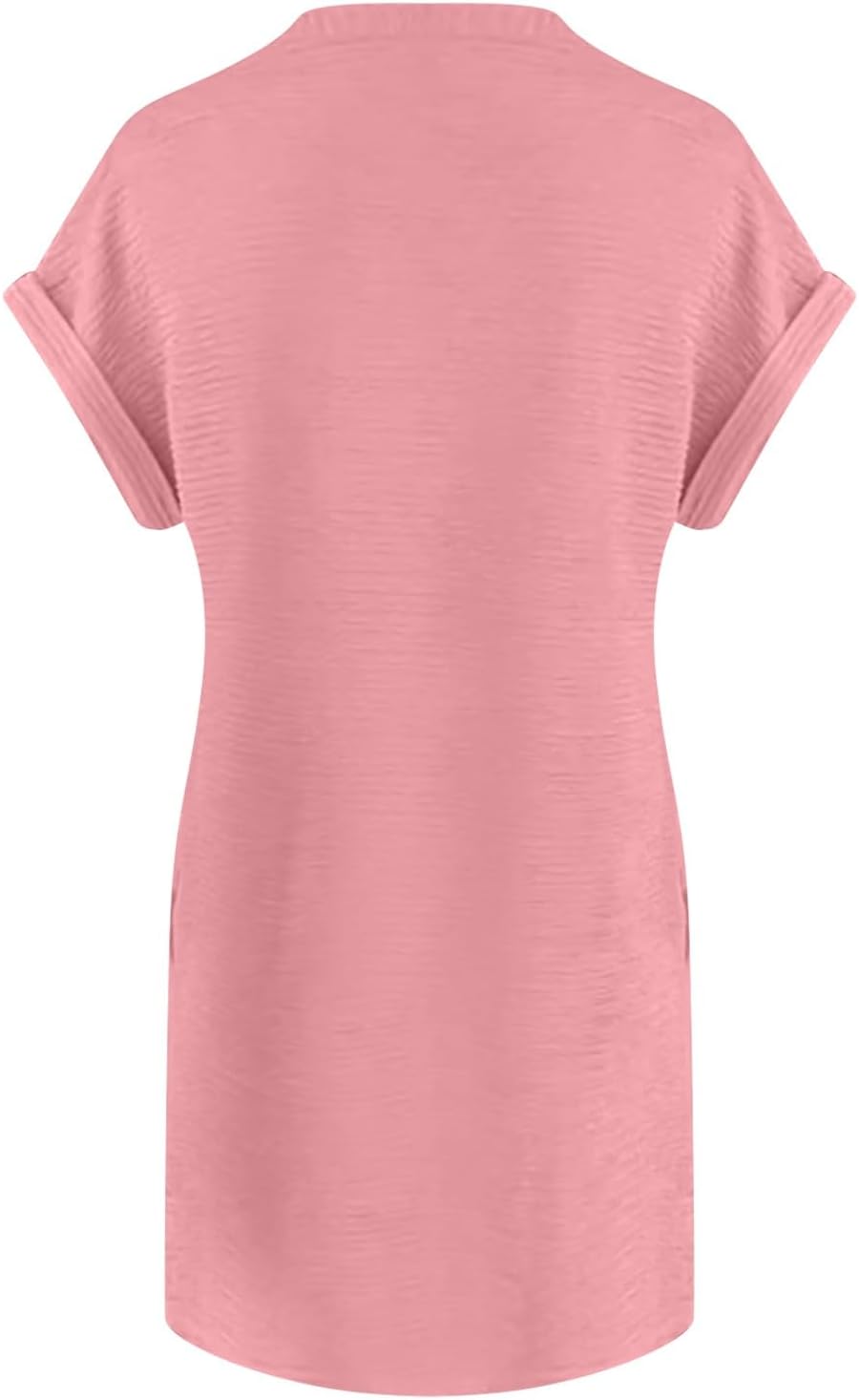 Chloé Rochie Damă – Rochie Mini cu Guler Rotund, Talie Înaltă, Mâneci Scurte și Buzunare