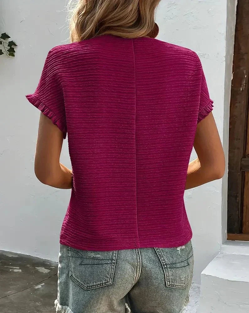 T-shirt Rima Mulher – T-shirt Clássica Leve com Corte Que Valoriza & Tecido Respirável