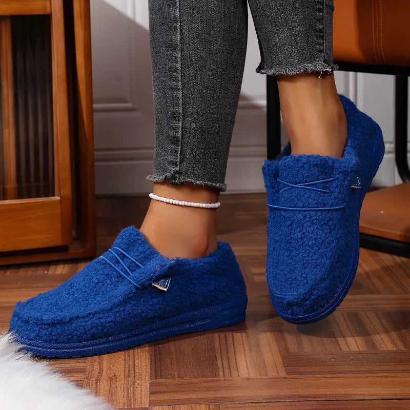Wendy Chaussons Teddy Femme – Slippers Chauds et Doux pour Intérieur & Extérieur