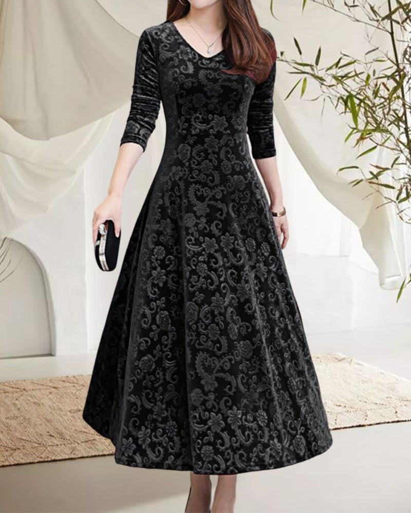 Margaret Robe Femme – Elegant A-line Dress with Feminine Cut for Festive Occasions