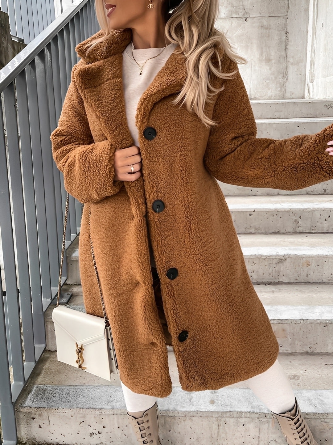 Olive – Veste Mujer en Polaire – Abrigo Invierno Suave y Caliente con Corte Moderno y Femenino