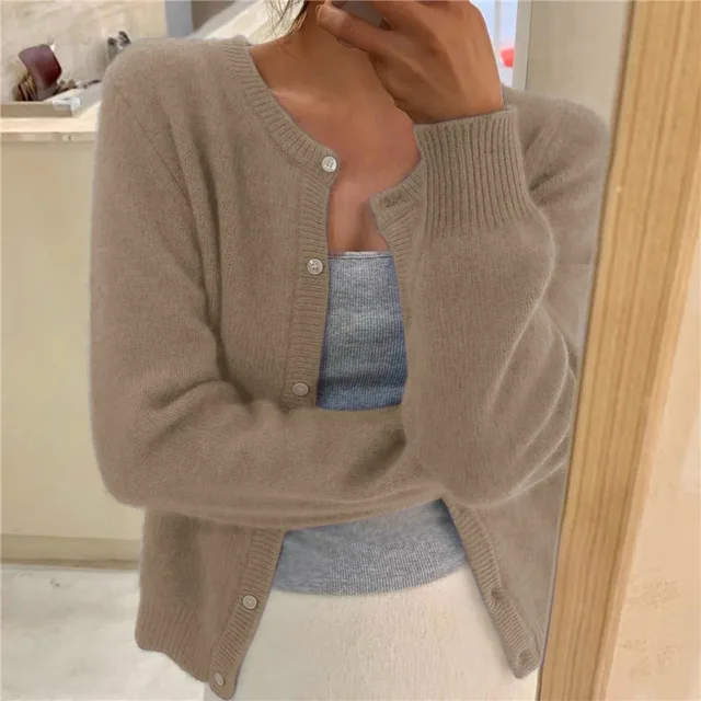 Sydney Cardigan Femme – Gilet i blød strik med løs pasform & tidløs elegance