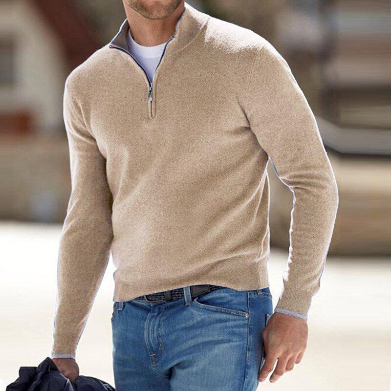 Noah Pull Homme Col Zippé – Estilo Moderno, Confort Respirante y Duradero en Algodón Poliéster