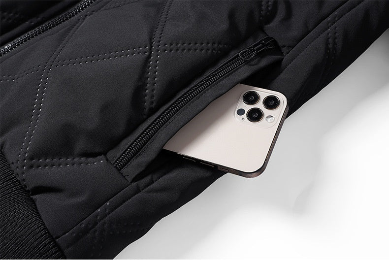 Dane Veste Matelassée para Hombre – Doublure douce avec fermeture zippée et poches pratiques