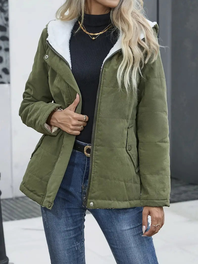 Teresa Manteau Femme – Dlouhý zimní kabát s teplou podšívkou, elegantním zakončením a přiléhavým střihem