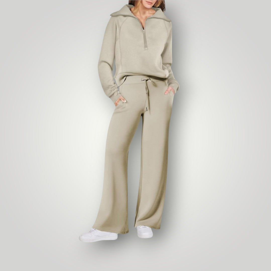 Lorena Ensemble Loungewear Dames – Comfortabele 2-Delige Set met Ademend Topje & Broek