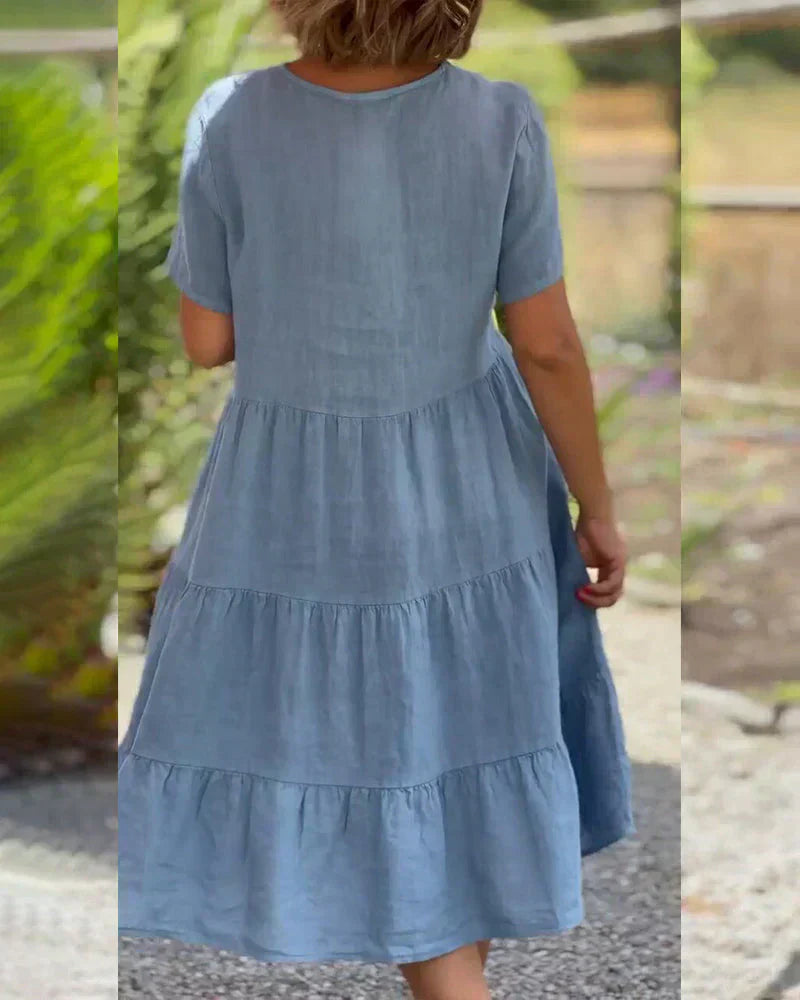 Vestido de Cocktail Feminino Desarae – Vestido Midi com Ombros Descobertos e Silhueta Elegante para Ocasiões Especiais