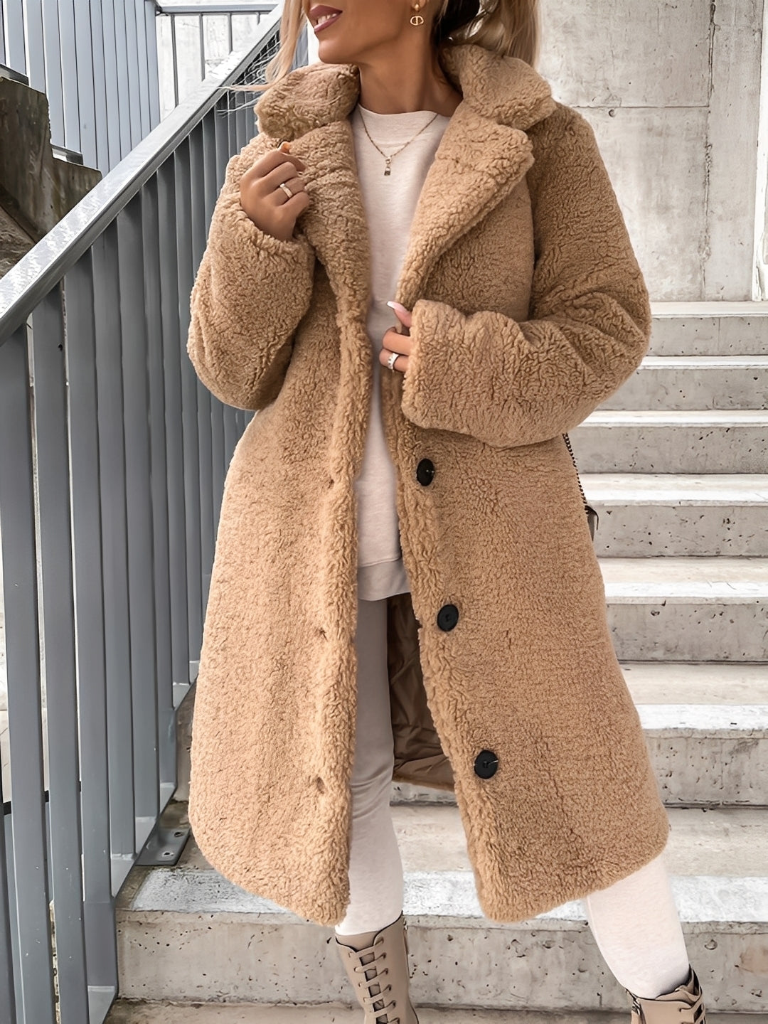 Olive – Veste Mujer en Polaire – Abrigo Invierno Suave y Caliente con Corte Moderno y Femenino