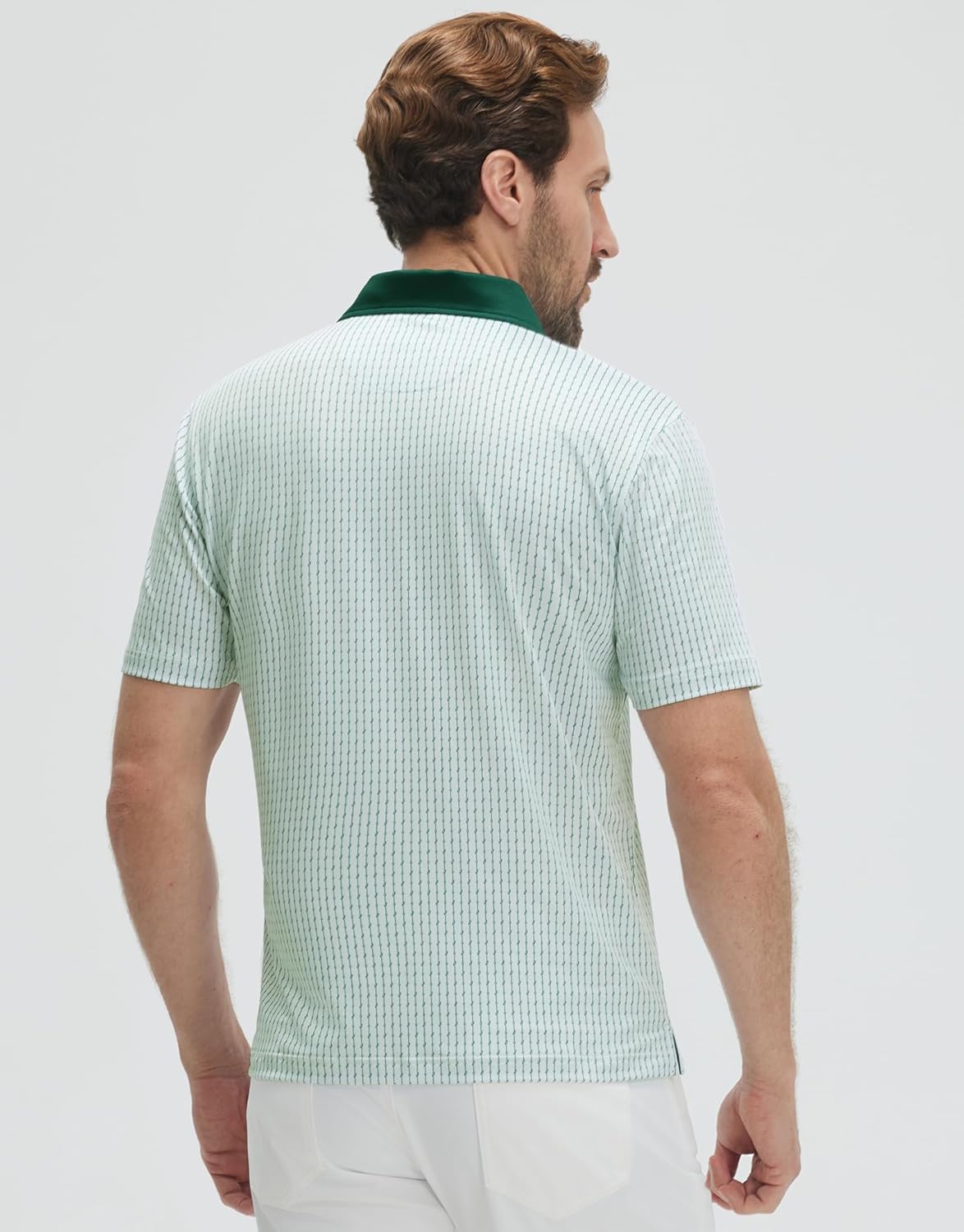 Victor Polo Herren – Bedrucktes Golf-Polo, Atmungsaktiv, UPF30+ & Schnell trocknend