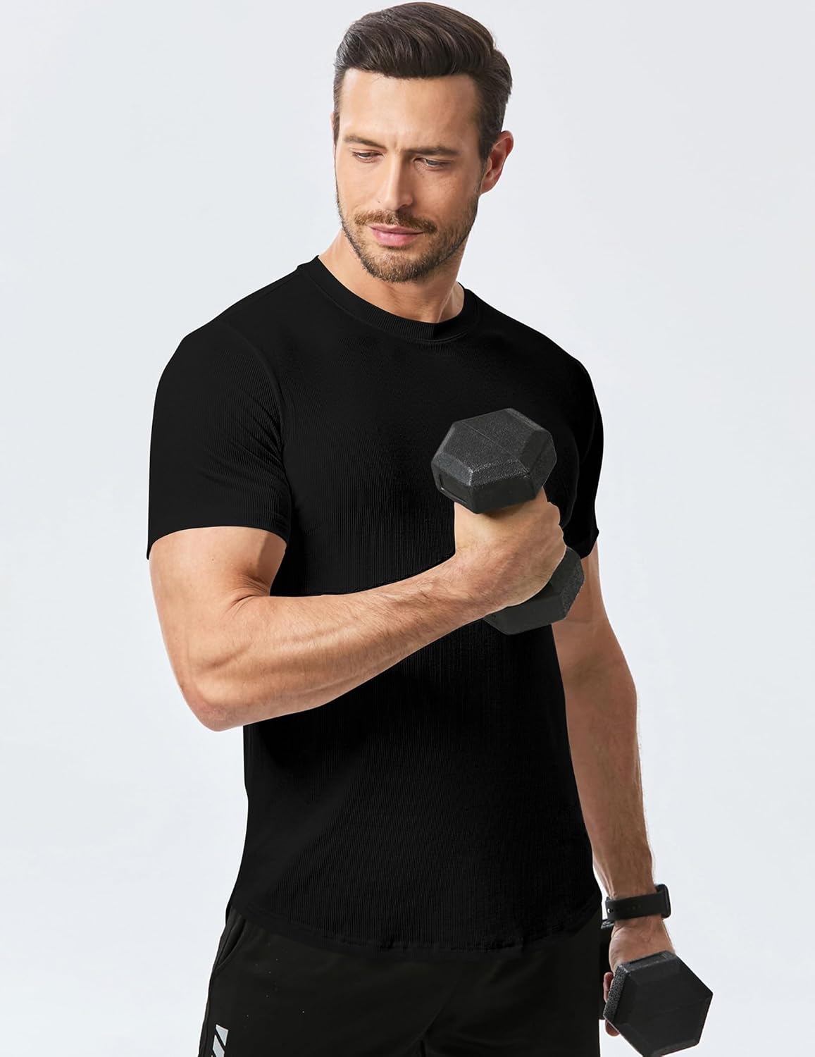 Norman Ανδρικό T-Shirt – Κοντομάνικο Slim Fit με Ελαστικότητα, Μακρύ & Αθλητικό Καλοκαίρι