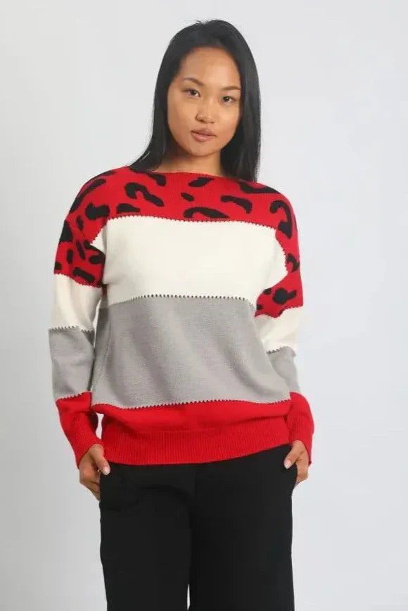 Alianna Pull Femme – Polar leopard chic moale și confortabil pentru stil casual