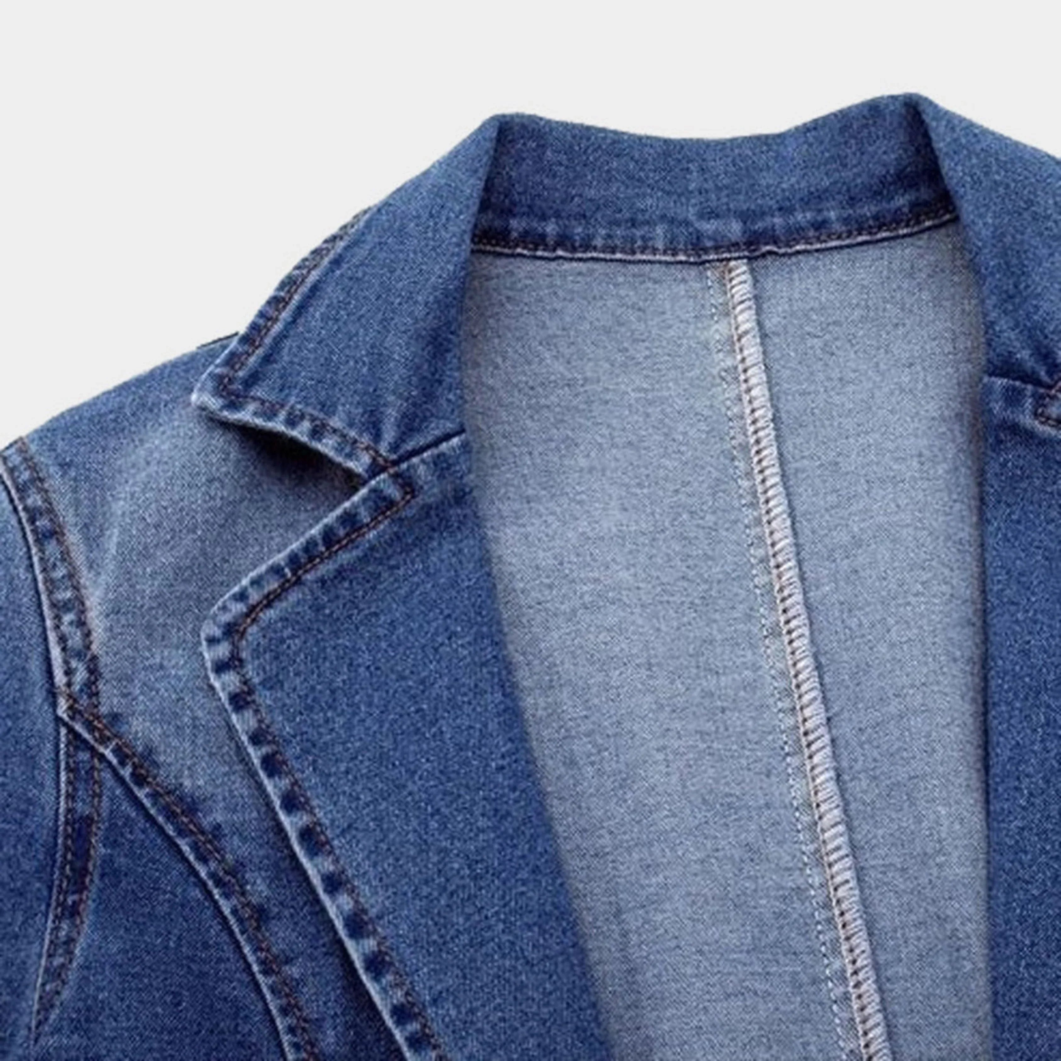 Magdalena Blazer Femme – Moderne elegant og alsidig denimblazer til alle lejligheder
