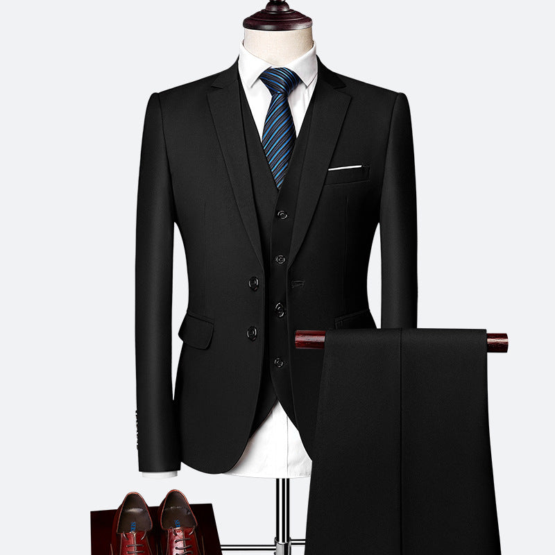 Fato David Homem – Fato Elegante de 3 Peças, Respirável e Confortável para Casamentos e Negócios