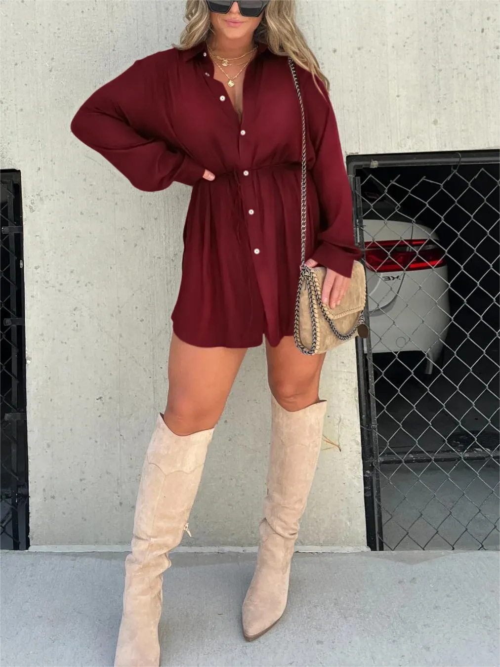 Tamara Robe-Combinaison Frau – Elegant mit integriertem Short & taillengürtel