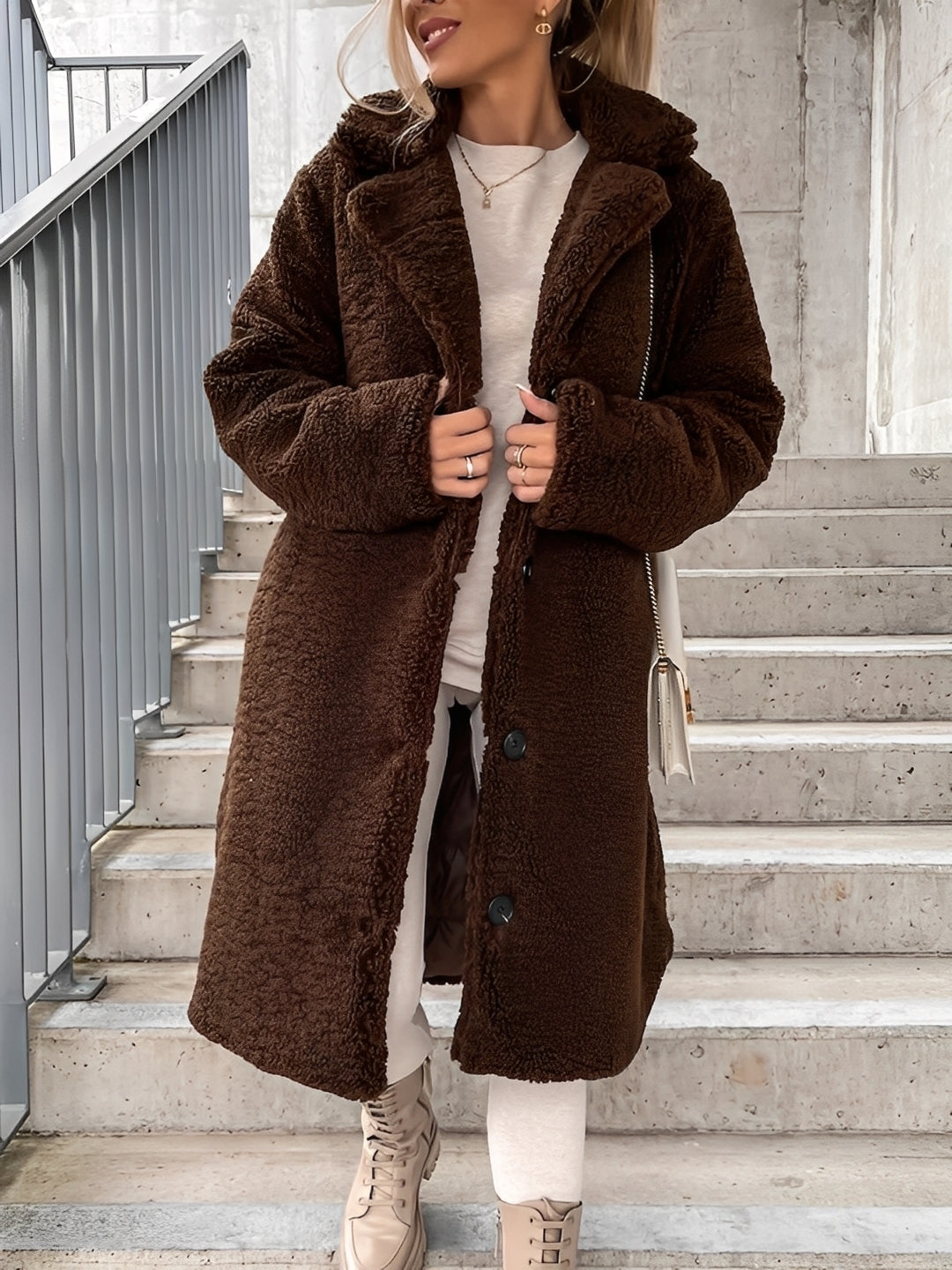 Olive – Veste Mujer en Polaire – Abrigo Invierno Suave y Caliente con Corte Moderno y Femenino