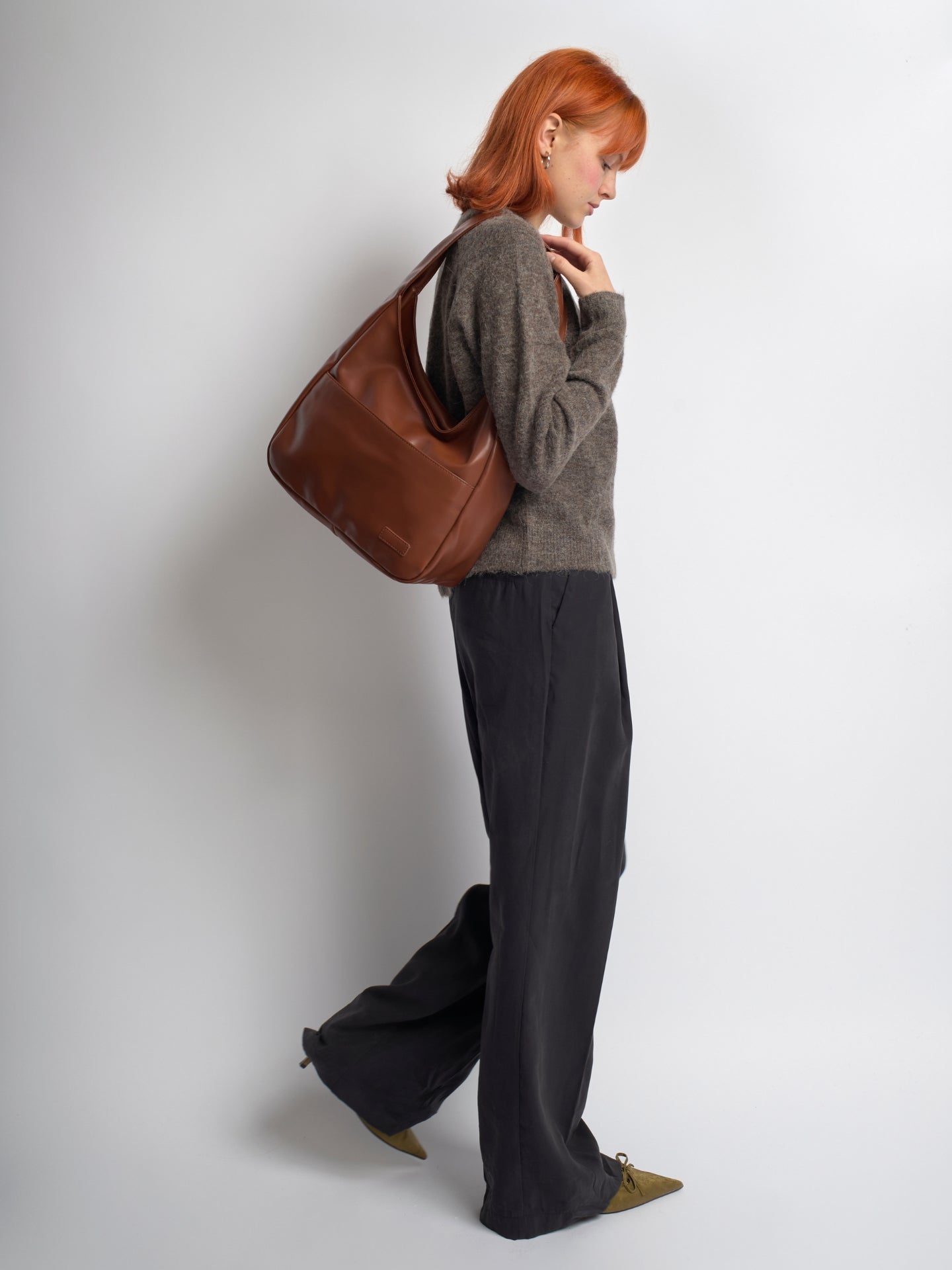 Luciana Sac Femme Épaule Vegan – Hobo Minimaliste Élégant & Spacieux 13"