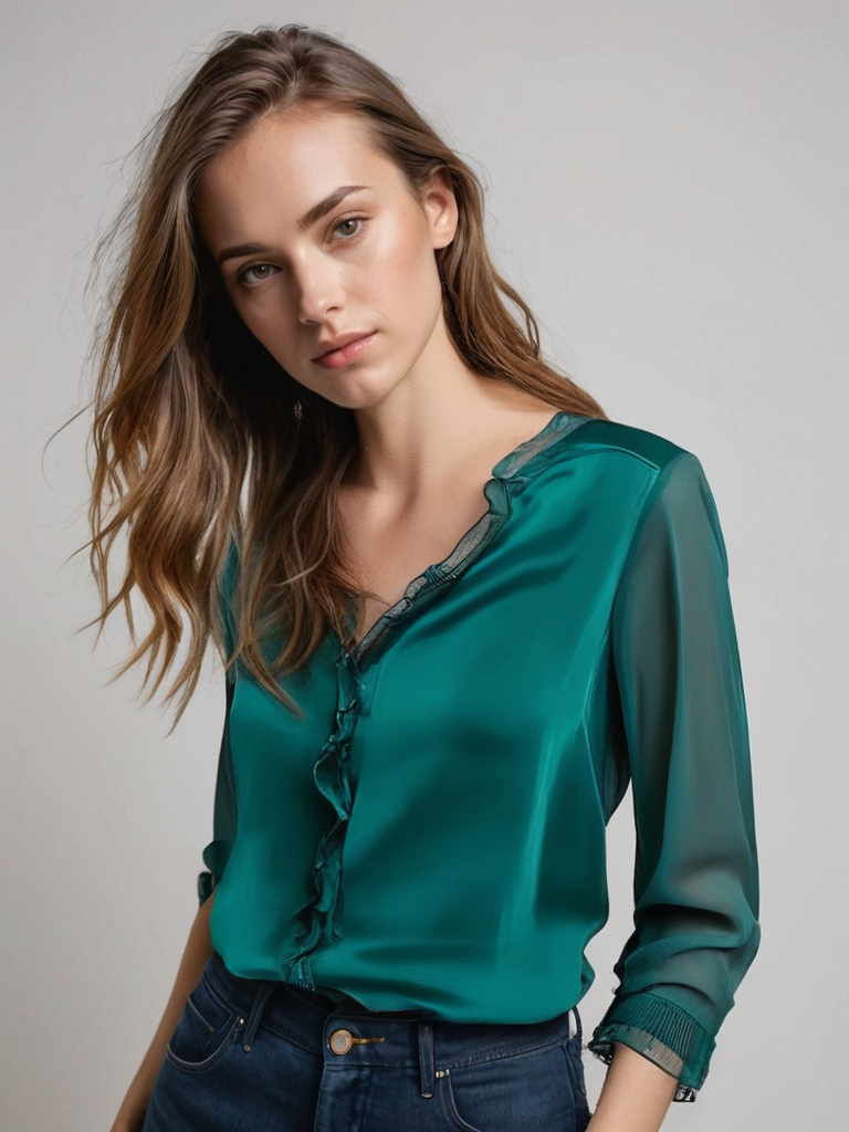 Halenka Erin pro ženy - Elegantní top s dlouhými rukávy v klasických barvách a pohodlném střihu