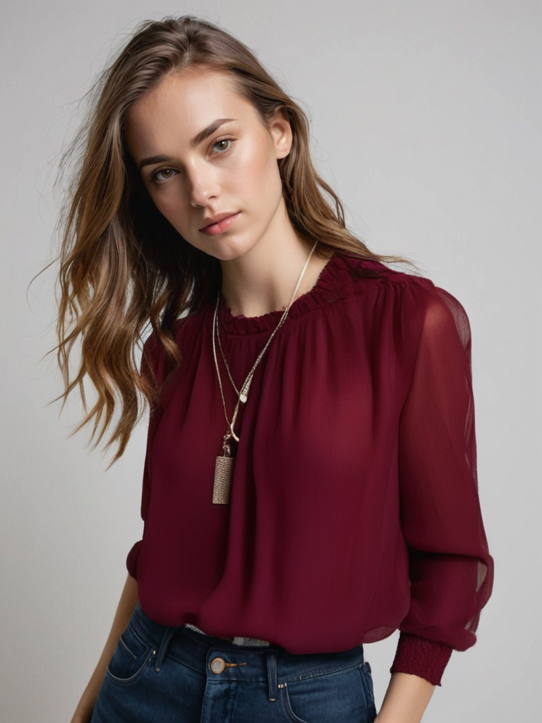 Halenka Erin pro ženy - Elegantní top s dlouhými rukávy v klasických barvách a pohodlném střihu